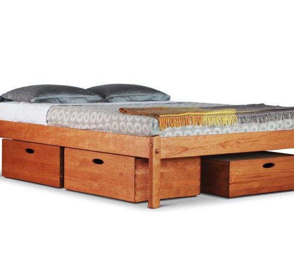 Turtle Bay Platform Bed with storage drawers and no headboard