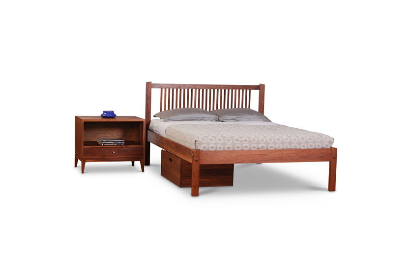 Hawthorne Platform Bed With Nightstand and Storage Box