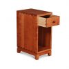 Narrow Dovetail One Drawer Nightstand Open