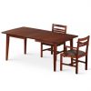 Nevins Extension Dining Table in Walnut With Chairs