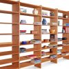 New Directions Bookcase Wall in Red Oak