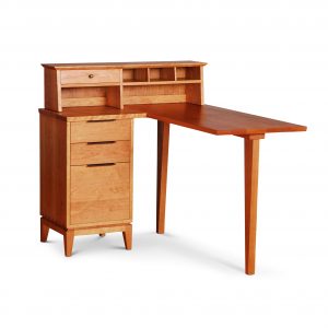 Compact Desk with Return in Cherry