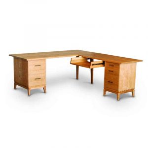 Corner Workstation in Cherry