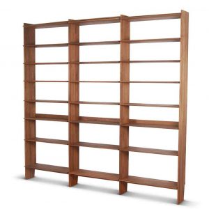New Directions Book Wall in Walnut