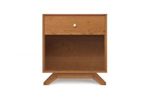 Astrid One Drawer Nightstand in Solid Cherry