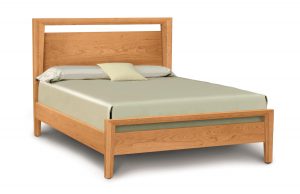 Mansfield Platform Bed with Tall Headboard by Copeland Furniture